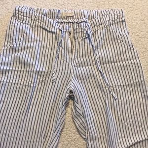 Striped linen pants